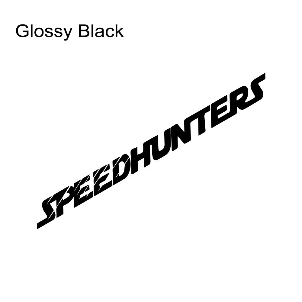 Bandeau de pare-brise Speedhunters en vinyle – Noir brillant