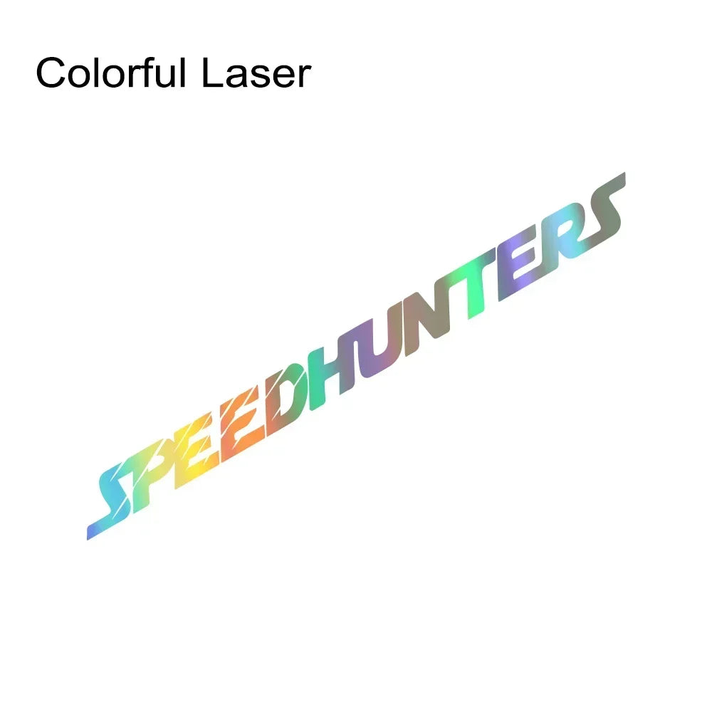 Bandeau de pare-brise Speedhunters en vinyle – Laser multicolore