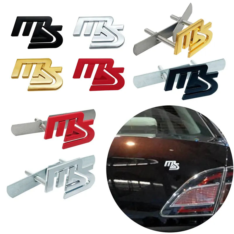Emblèmes Métalliques 3D Premium AWD / 2.0 / 2.5 / MS – Mazda