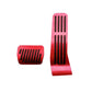 Aluminum brake, accelerator and footrest pedal covers for automatic transmission