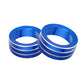 Decorative rings for air conditioning buttons