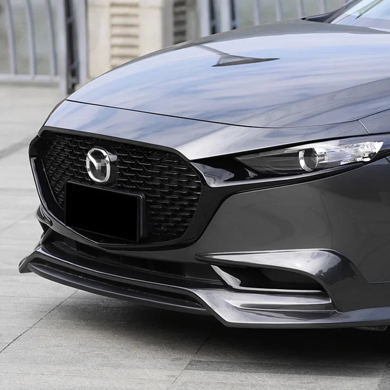Contour de calandre noir brillant style racing – Mazda 3 Berline BP – photo 2