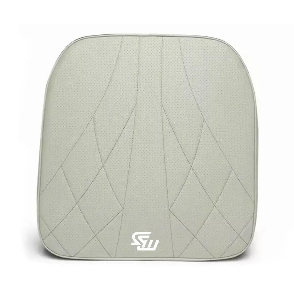 Coussin d'Assise, Appui-Tête & Soutien Lombaire en Cuir Nappa & Mousse à Mémoire