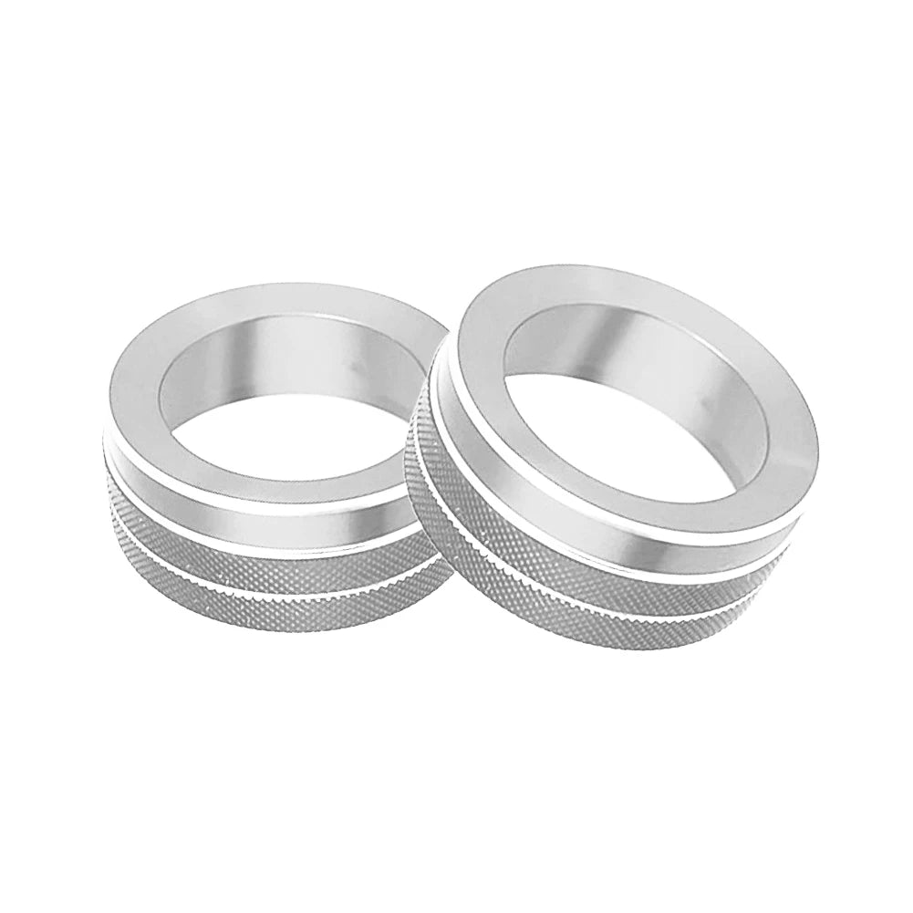 Decorative rings for air conditioning buttons