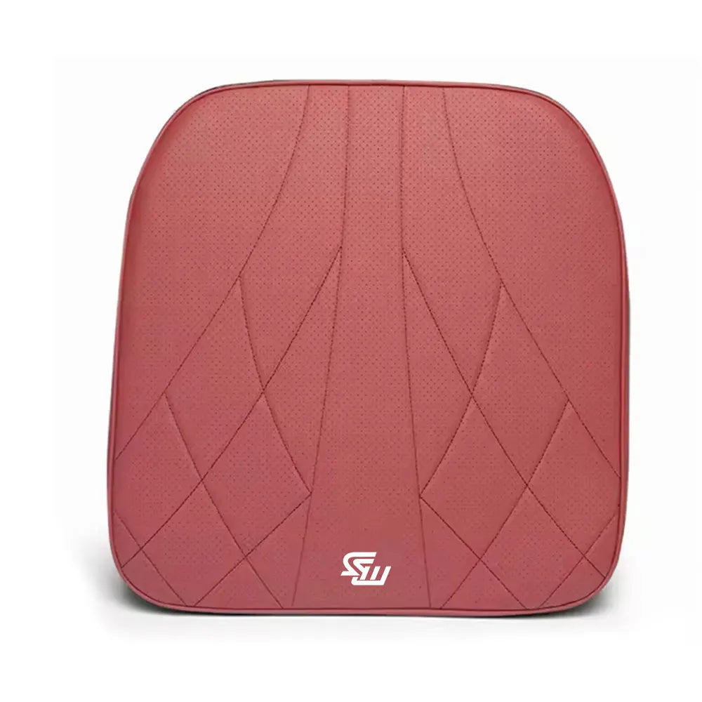 Coussin d'Assise, Appui-Tête & Soutien Lombaire en Cuir Nappa & Mousse à Mémoire