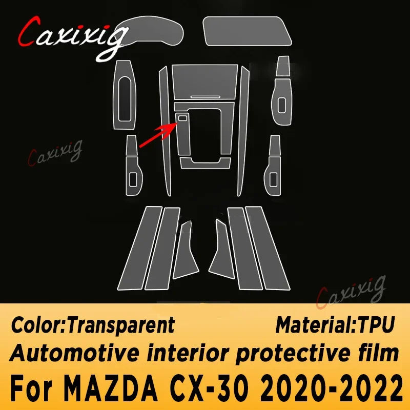 Film de Protection TPU Transparent Anti-Rayures – Console Centrale & Écran