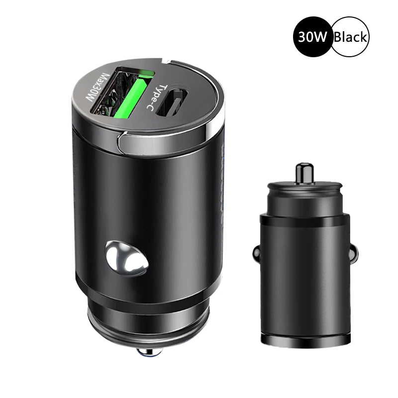 Ultra-compact cigarette lighter charger