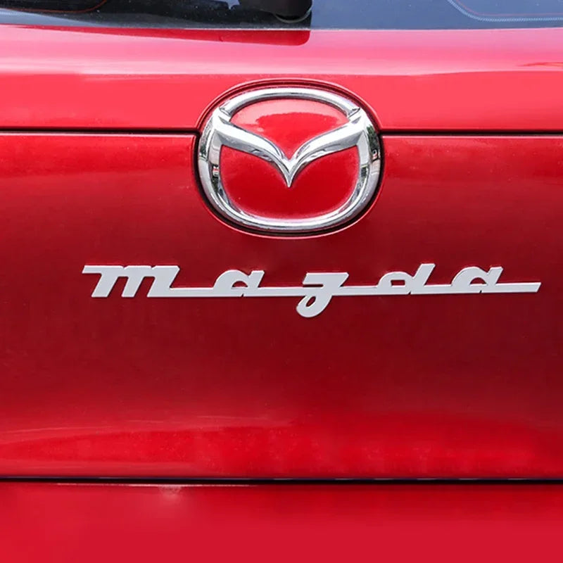 Mazda rear trunk emblem metal sticker