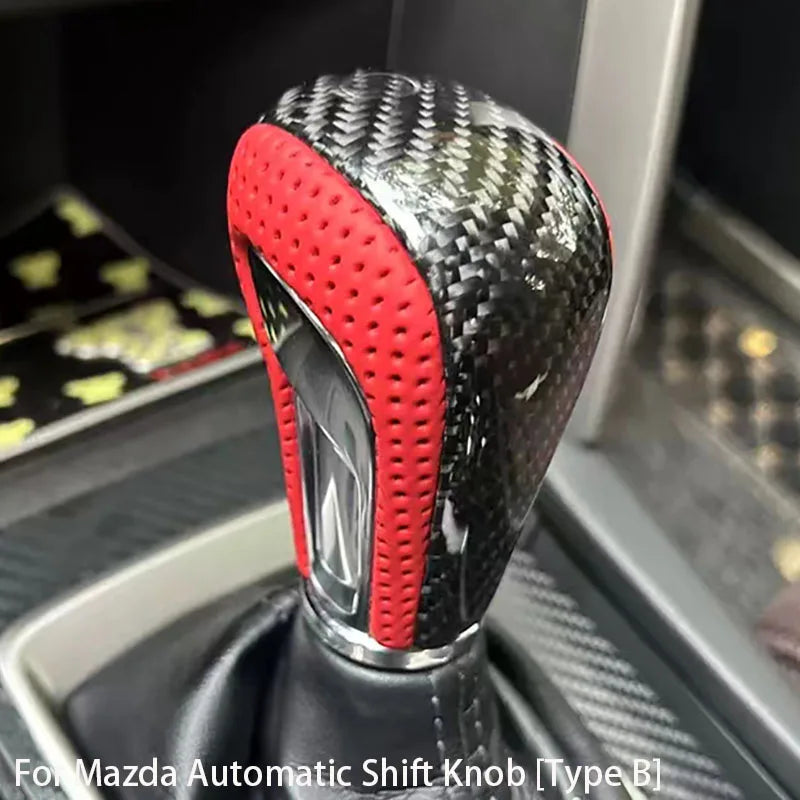 Pommeau de Vitesse Automatique en Fibre de Carbone – Mazda
