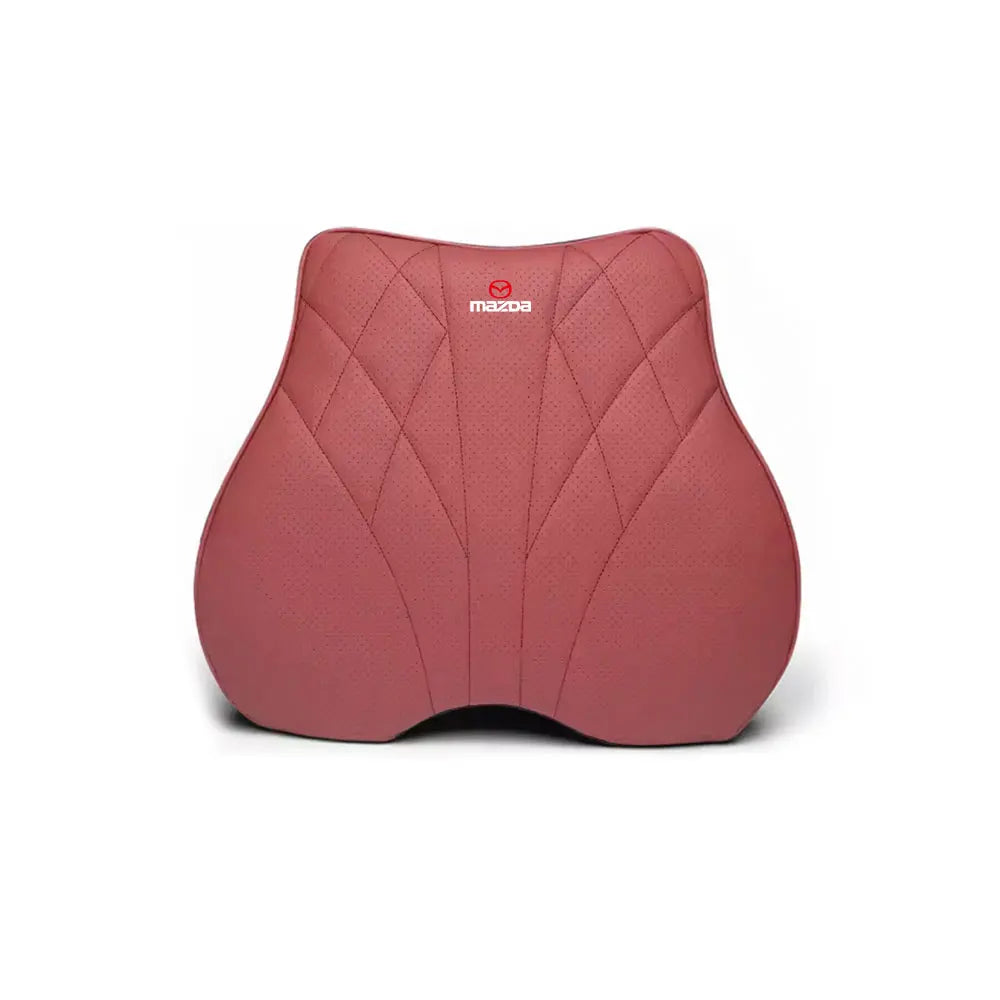 Coussin d'Assise, Appui-Tête & Soutien Lombaire en Cuir Nappa & Mousse à Mémoire