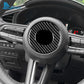 Autocollant fibre de carbone pour centre du volant – Mazda 3 BP & CX-30 – photo 3