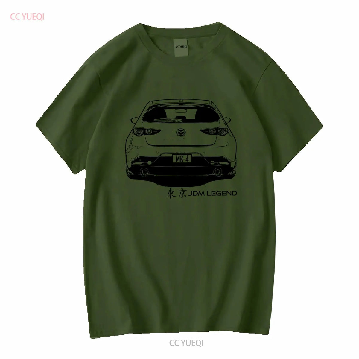 T-Shirt Mazda 3 Compacte BP – Illustration JDM, Manches Courtes ou Longues