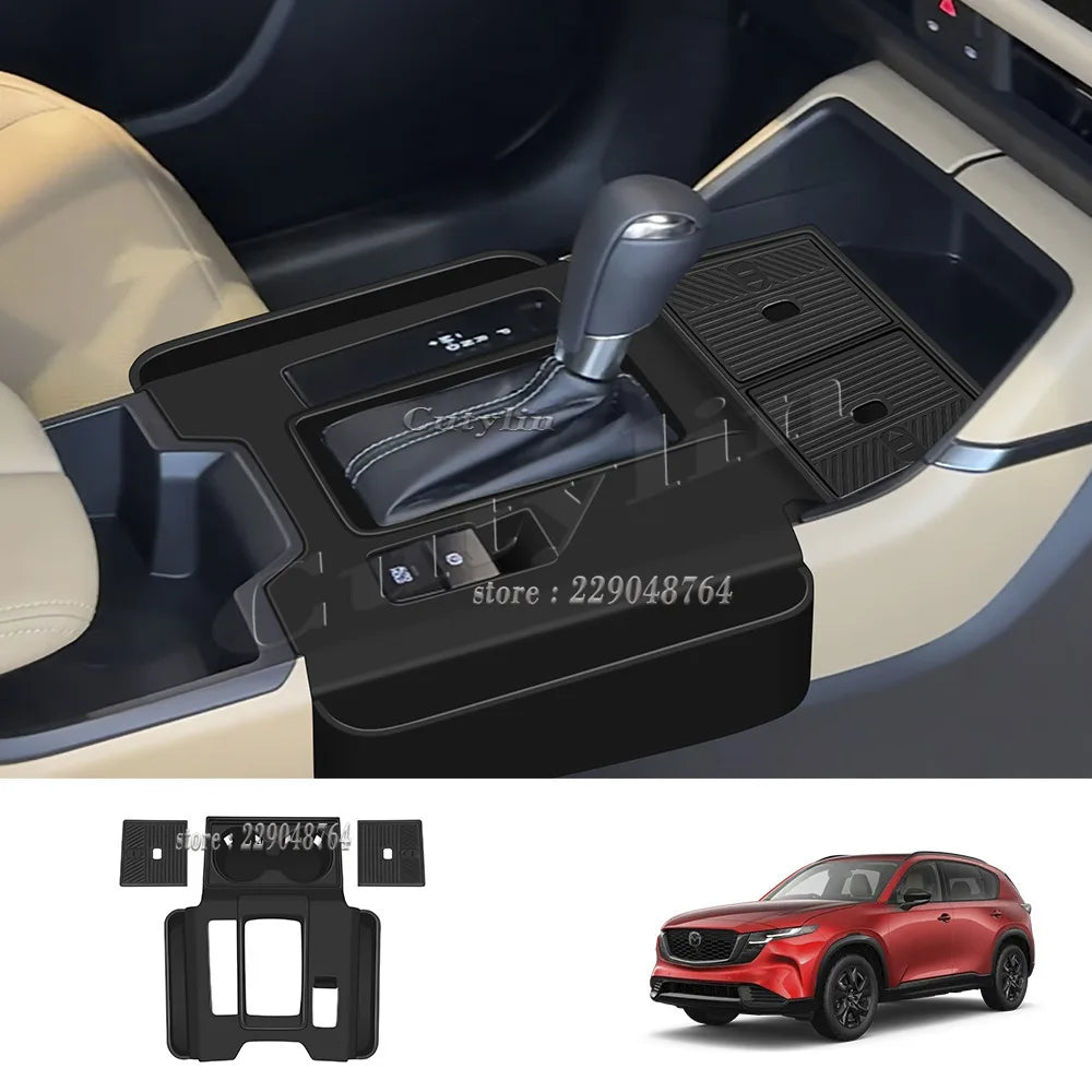 Tapis de Console Centrale en Silicone Antidérapant – Mazda CX-5 2026