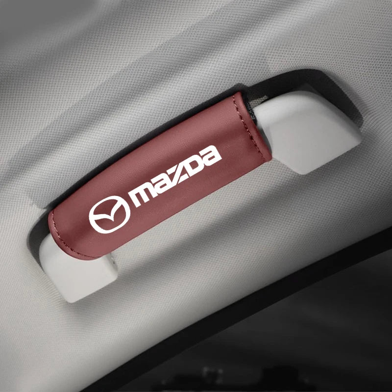 Leatherette Ceiling Handle Covers – Mazda Edition