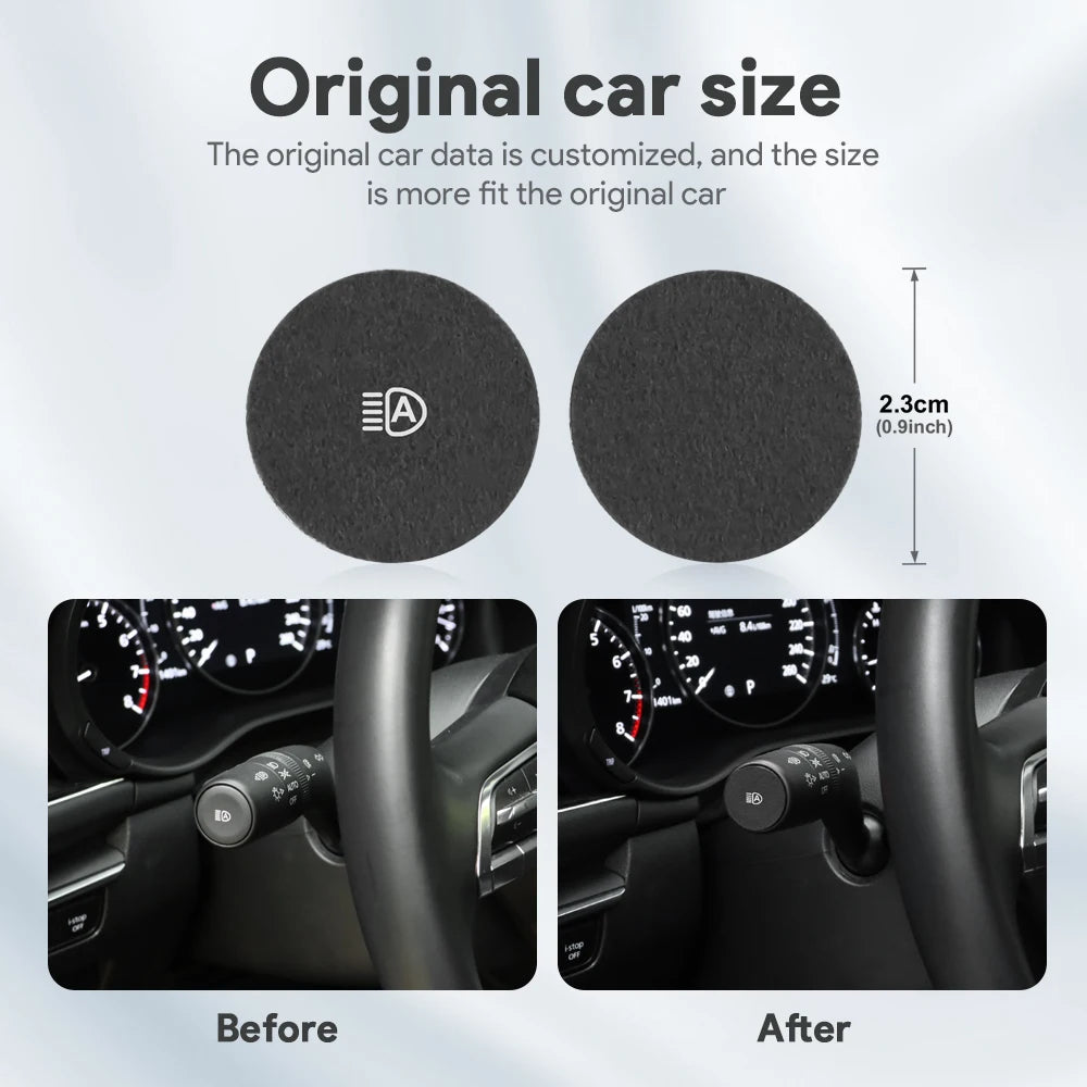 Suede wiper lever trim protection