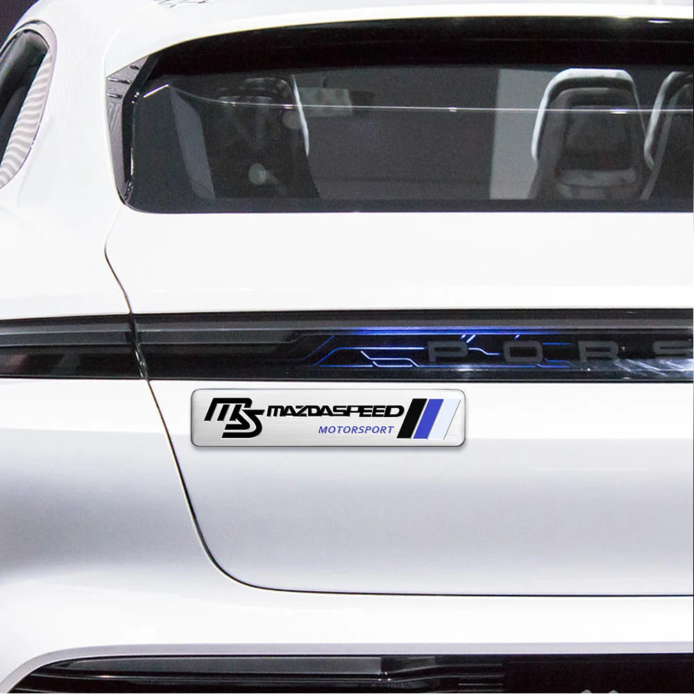 Car Styling 3D Aluminum Flag Logo Stickers Badge Emblem Decals Decoration For Mazda Speed ​​3 5 6 BK CX-3 CX-5 CX7 CX-7 Demio Axel