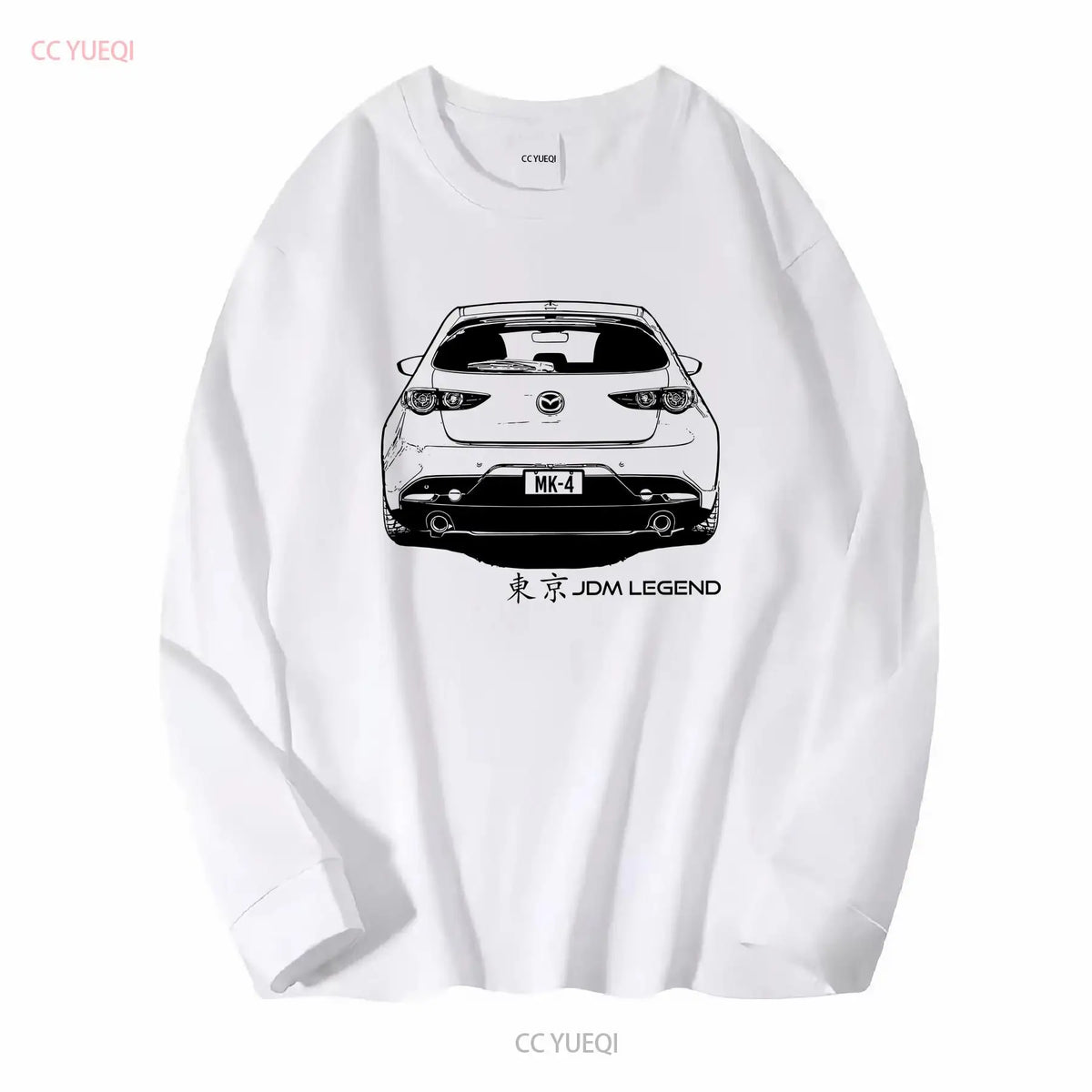 T-Shirt Mazda 3 Compacte BP – Illustration JDM, Manches Courtes ou Longues