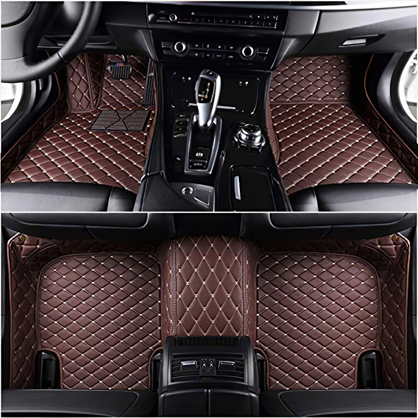 Tapis de Sol Luxe en Cuir PU Sur-Mesure
