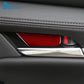Autocollants fibre de carbone pour cuvettes de poignées de portes intérieures – Mazda 3 BP & CX-30 – photo 2