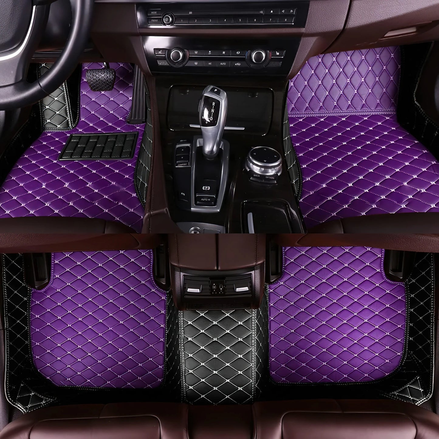 Tapis de Sol Luxe en Cuir PU Sur-Mesure