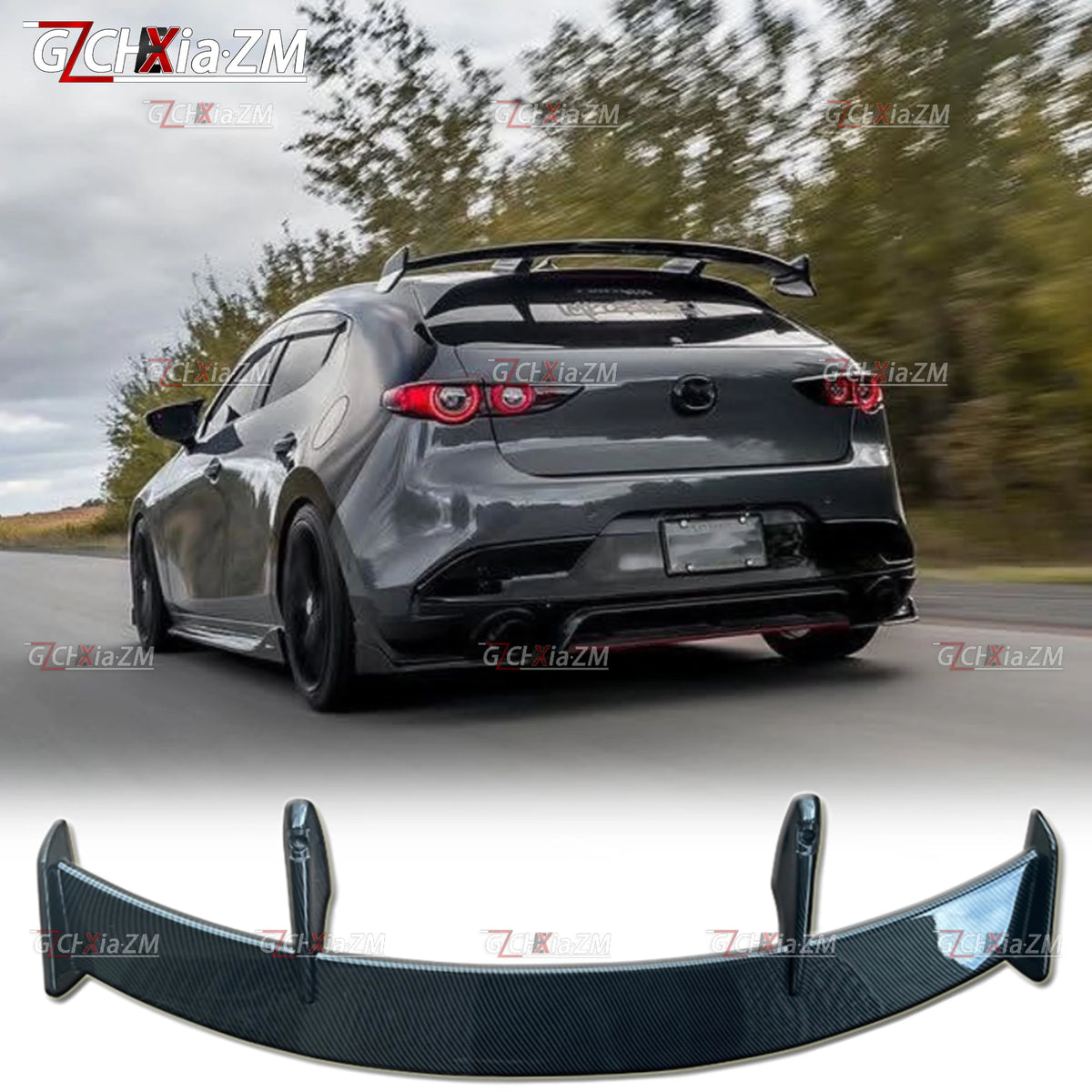 Becquet de Toit Style KS – Mazda 3 Compacte BM/BN (2014–2019)