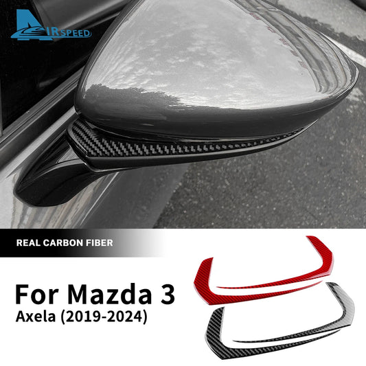 Baguettes de rétroviseurs extérieurs en fibre de carbone autocollantes – Mazda 3 BP