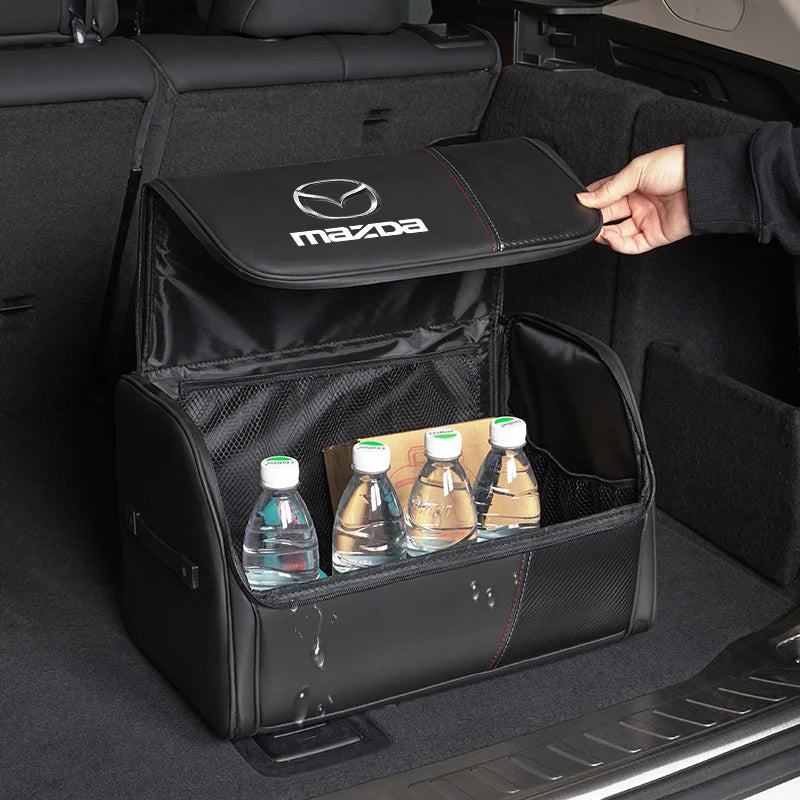 Organisateur de Coffre en Cuir Pliable (Style Zip) – Mazda