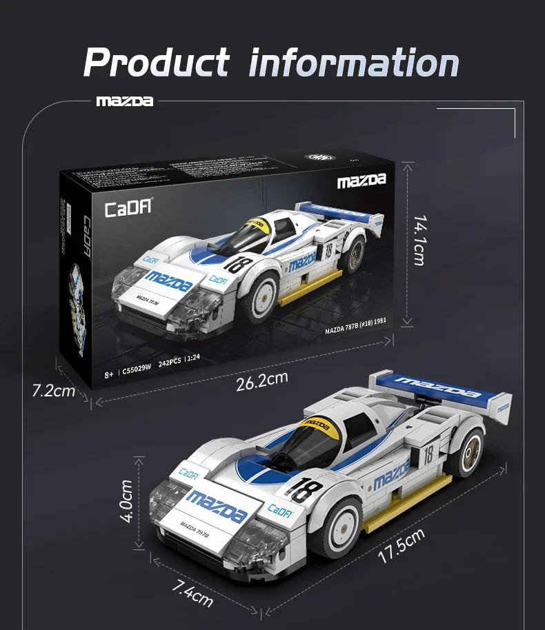Voiture d'Endurance Mazda en Briques – Kit CaDA 242 Pièces