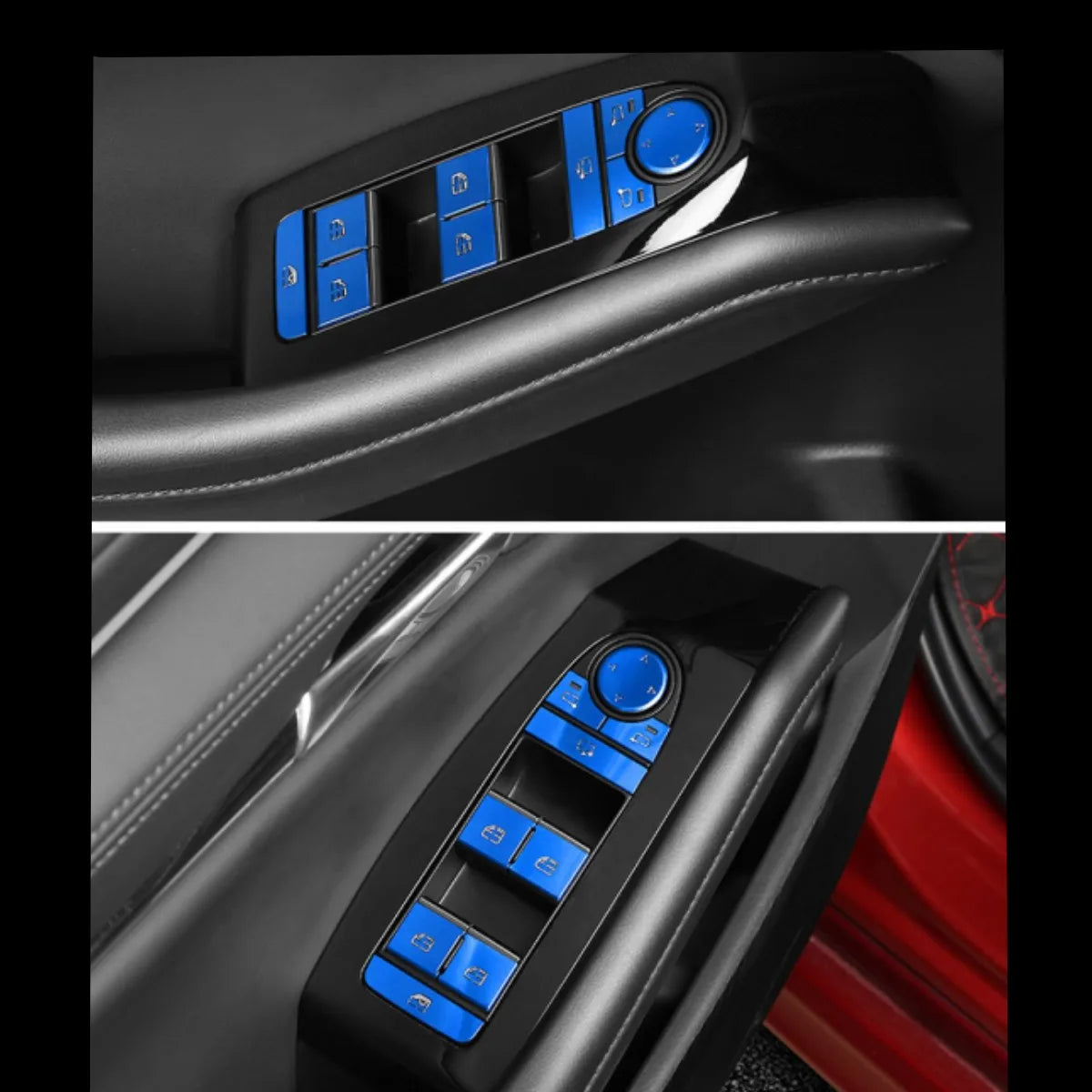 Aluminum Window Regulator Button Covers - Premium Interior Trim Kit