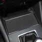 Carbon effect decorative sticker for central cup holder