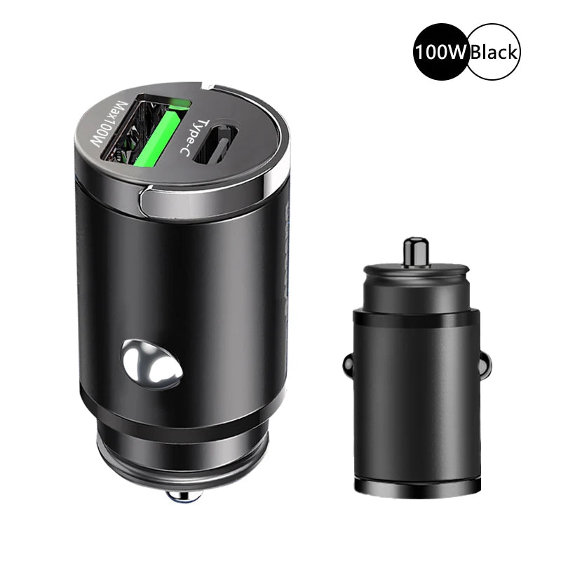 Ultra-compact cigarette lighter charger
