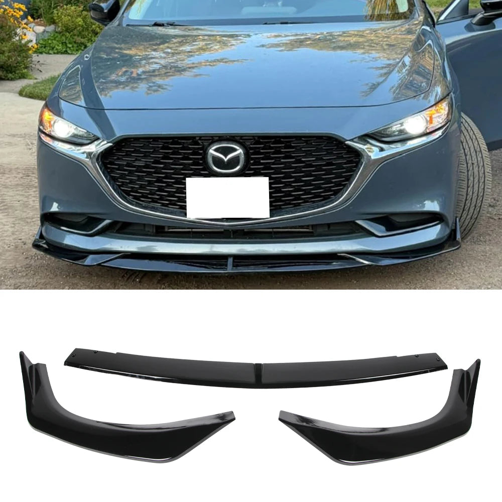 Lame de Pare-Chocs Avant 3 Pièces – Mazda 3 Berline BP