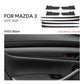 Suede interior door handle trim protection
