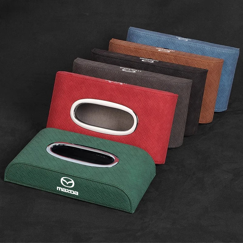 Boîte à Mouchoirs en Cuir Premium - Mazda
