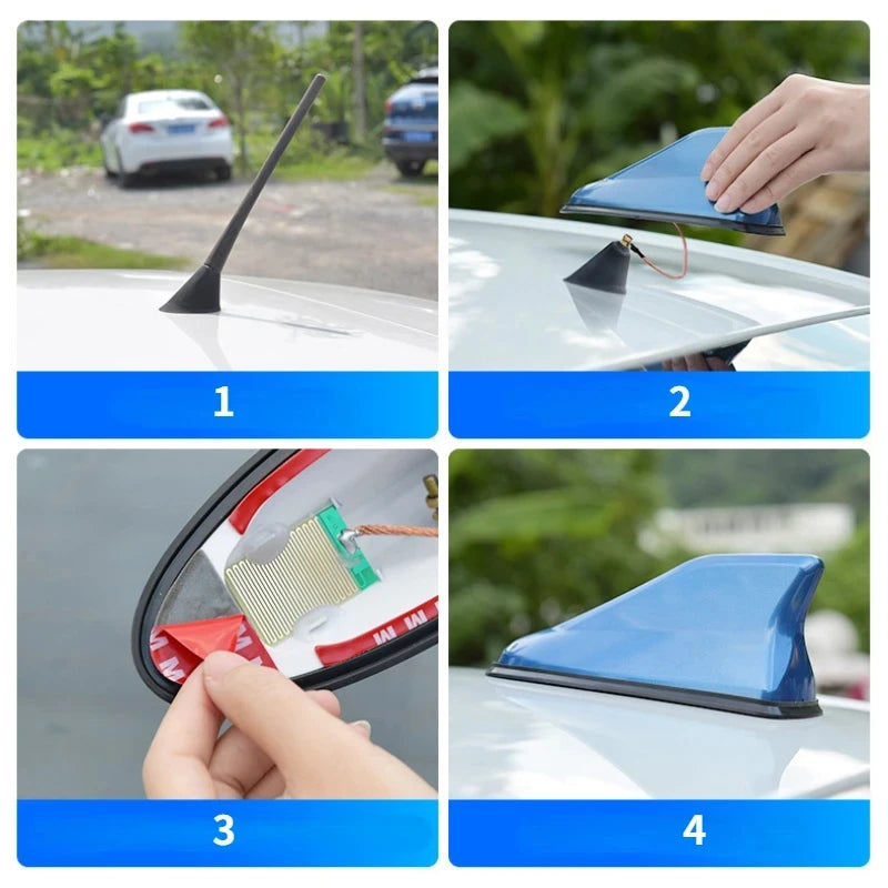 Universal shark antenna for car