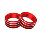 Decorative rings for air conditioning buttons