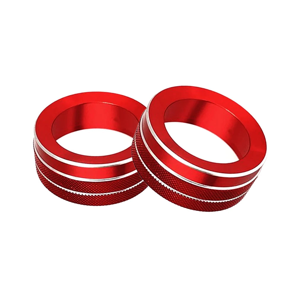 Decorative rings for air conditioning buttons