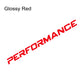 Sticker de Pare-Brise "Performance Styling" Décoration Vinyle –