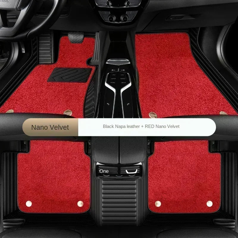 Tapis de Sol Luxe Cuir PU & Nano Velours