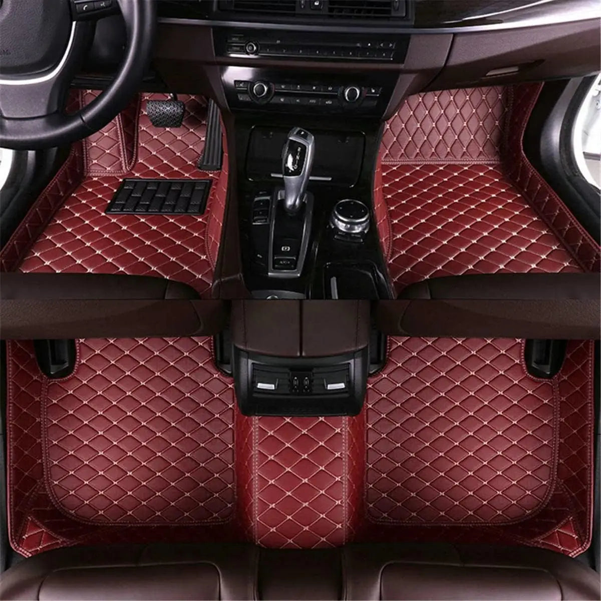 Tapis de Sol Luxe en Cuir PU Sur-Mesure