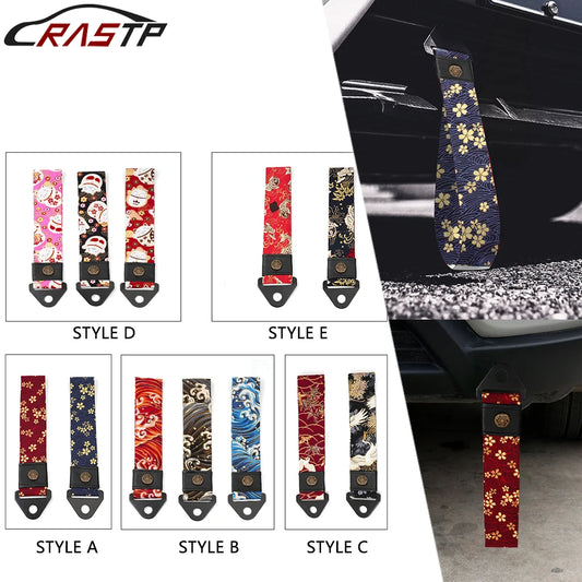 Sangle de remorquage décorative style JDM japonais