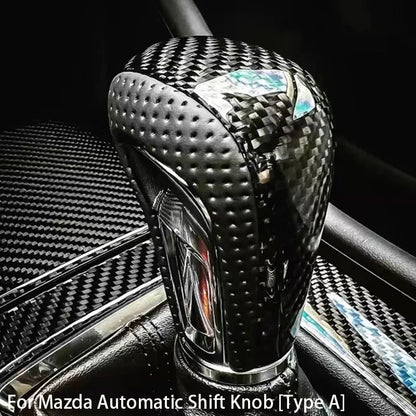 Pommeau de Vitesse Automatique en Fibre de Carbone – Mazda