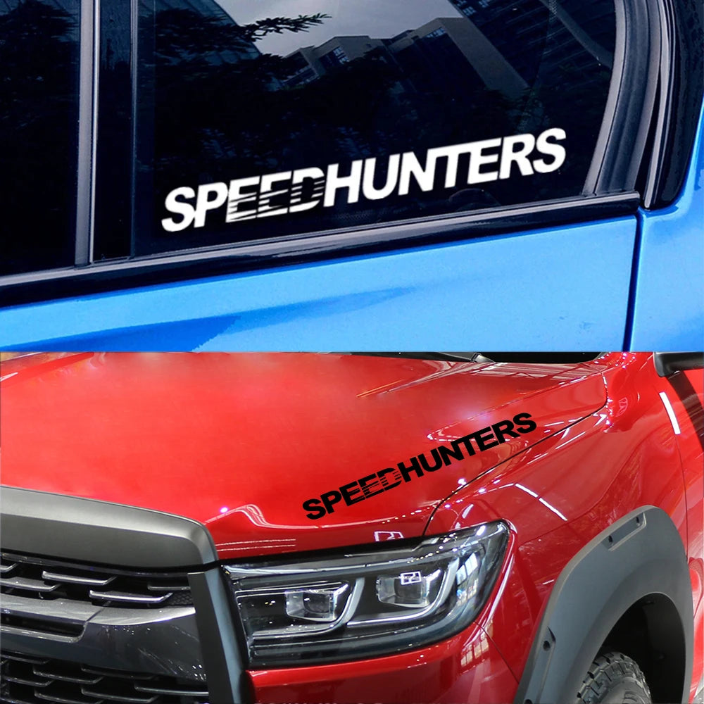 Various Sizes Speed ​​Hunters Graphics Car Vinyl Stickers Waterproof Racing Body Truck Bumper Rear Window Decal Tuning Accessories
