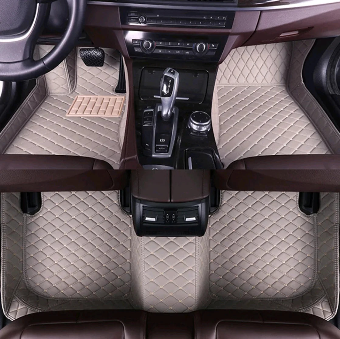 Tapis de Sol Luxe en Cuir PU Sur-Mesure