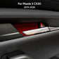 Suede interior door handle panel trim protection