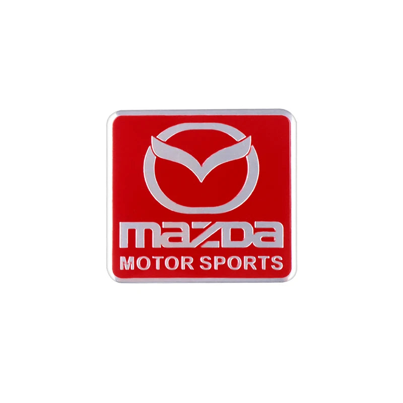 Car Styling 3D Aluminum Flag Logo Stickers Badge Emblem Decals Decoration For Mazda Speed ​​3 5 6 BK CX-3 CX-5 CX7 CX-7 Demio Axel