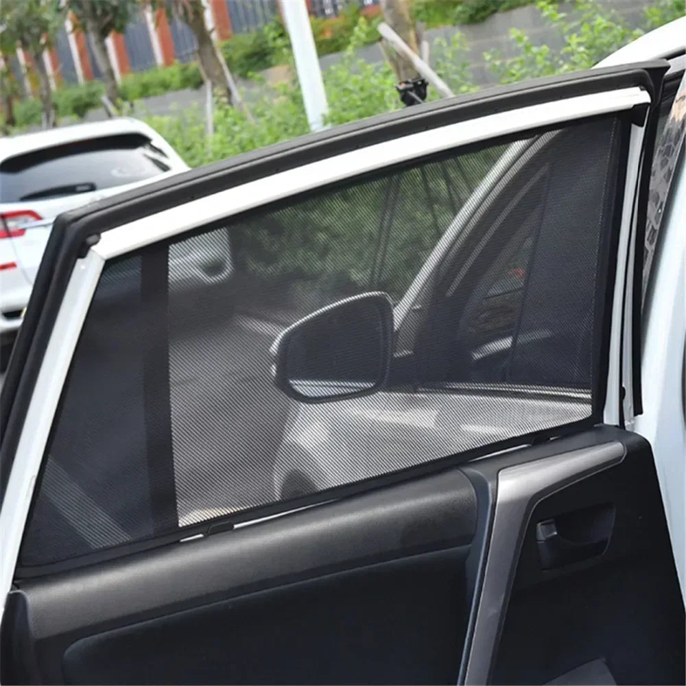 Custom-made magnetic sunshades – Blackout curtains for front, rear &amp; windshield windows