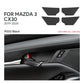 Suede interior door handle panel trim protection