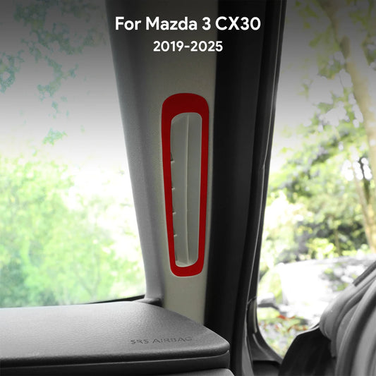 Suede pillar air outlet trim protection