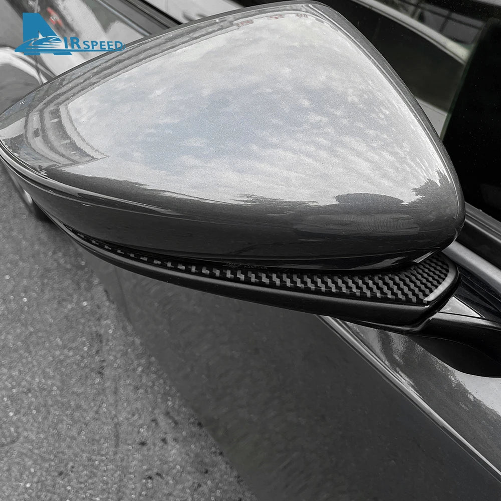 Baguettes de rétroviseurs extérieurs en fibre de carbone autocollantes – Mazda 3 BP – photo 2